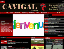 Tablet Screenshot of cavigalfootball.com